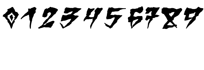Creep Regular フォント その他の文字