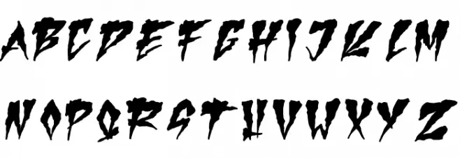 Creep Regular Fonte MAIÚSCULAS