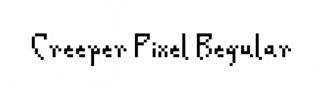 Creeper Pixel Regular  フリーフォントのダウンロード