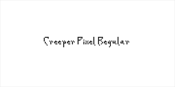 Creeper Pixel Regular Logo