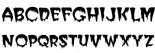Creeper Font Litere mici