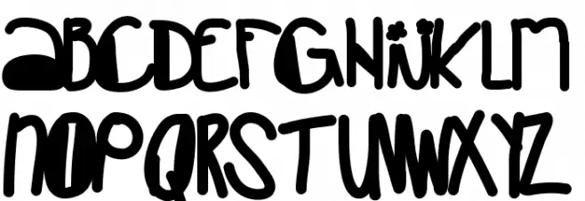 Creepers Schriftart Groß