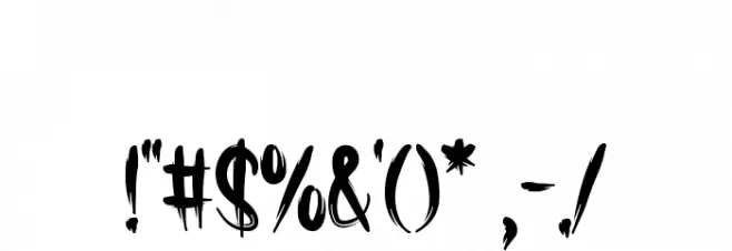 Creepfest Font OTHER CHARS