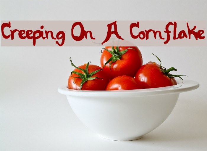 Creeping On A Cornflake Шрифта examples