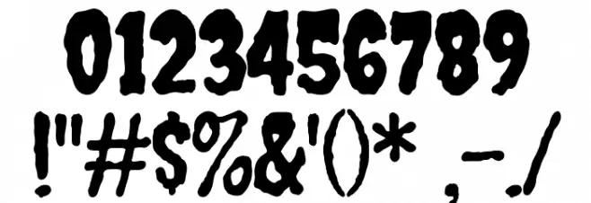 Creepster Caps Regular Font OTHER CHARS