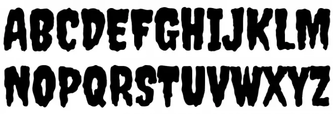 Creepster Caps Regular Шрифта ВЕРХНИЙ