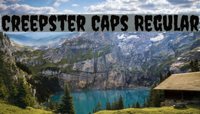 Creepster Caps Regular Font examples