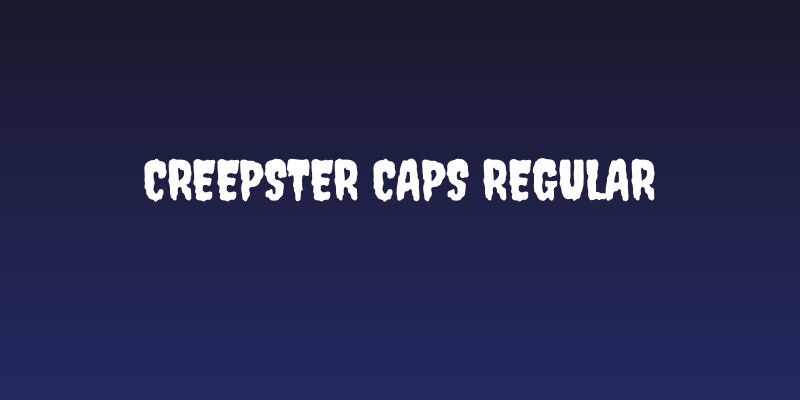 Creepster Caps Regular Social Header