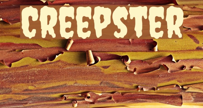 Creepster Font examples