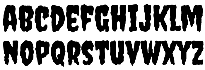 Creepster Font LOWERCASE