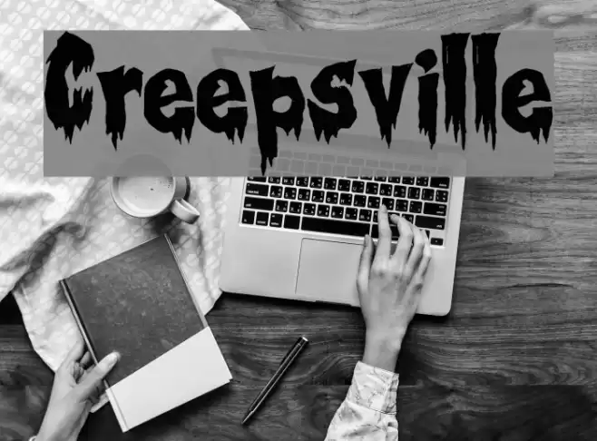 Creepsville Font examples