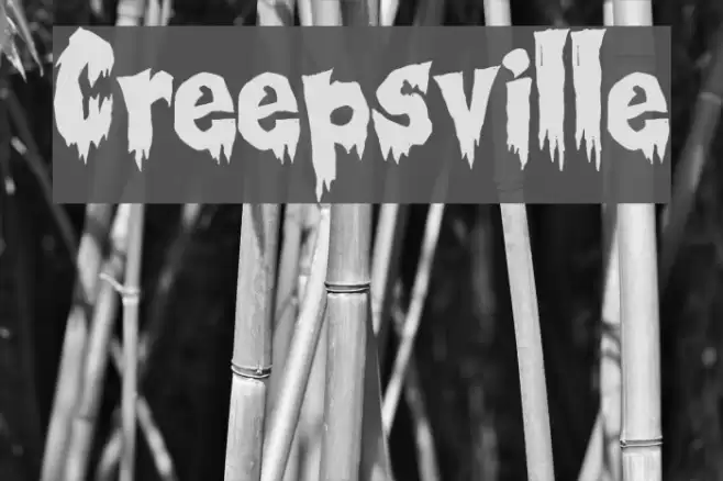 Creepsville Font examples