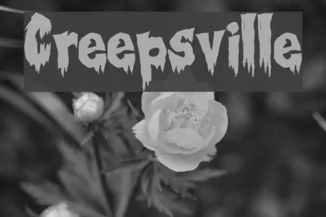 Creepsville Font examples