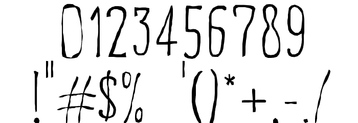 Creepy Circus Font OTHER CHARS