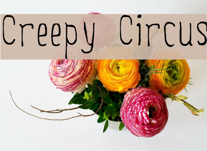 Creepy Circus Font examples