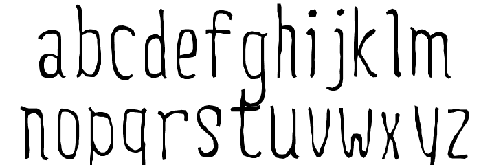 Creepy Circus Font LOWERCASE