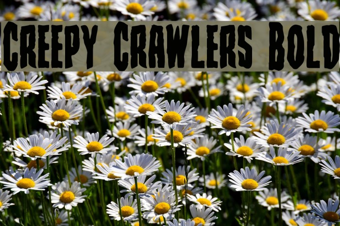 Creepy Crawlers Bold Font examples