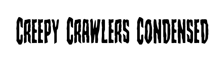 Creepy Crawlers Condensed Fonte
