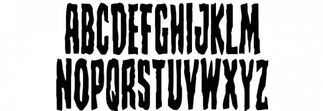 Creepy Crawlers Condensed Шрифта ВЕРХНИЙ