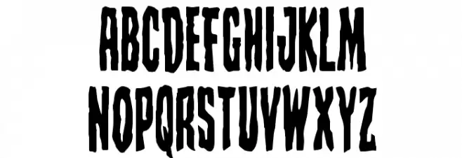 Creepy Crawlers Condensed خط أحرف صغيرة