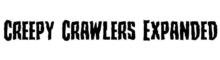 Creepy Crawlers Expanded Schriftart