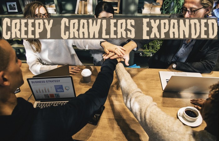 Creepy Crawlers Expanded Font examples