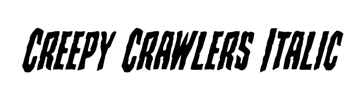 Creepy Crawlers Italic फ़ॉन्ट