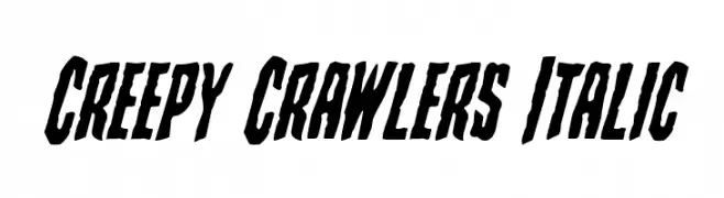 Creepy Crawlers Italic  baixar fontes gratis