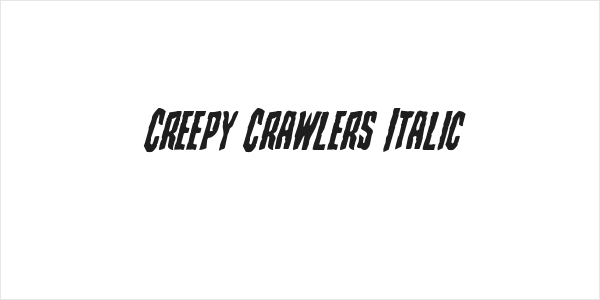 Creepy Crawlers Italic Logo