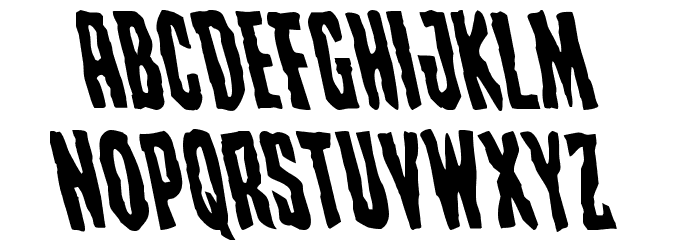 Creepy Crawlers Leftalic Fonte MINÚSCULAS