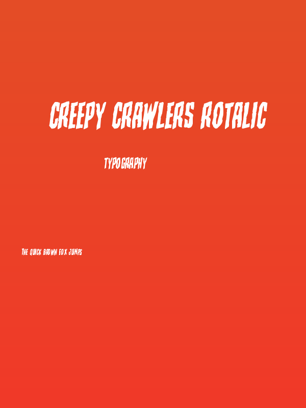 Creepy Crawlers Rotalic Poster