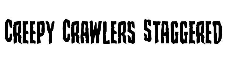 Creepy Crawlers Staggered Schriftart