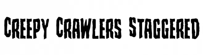 Creepy Crawlers Staggered  les polices de caractères gratuit tlcharger