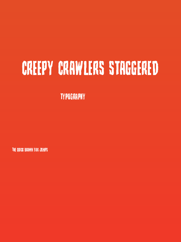 Creepy Crawlers Staggered Poster