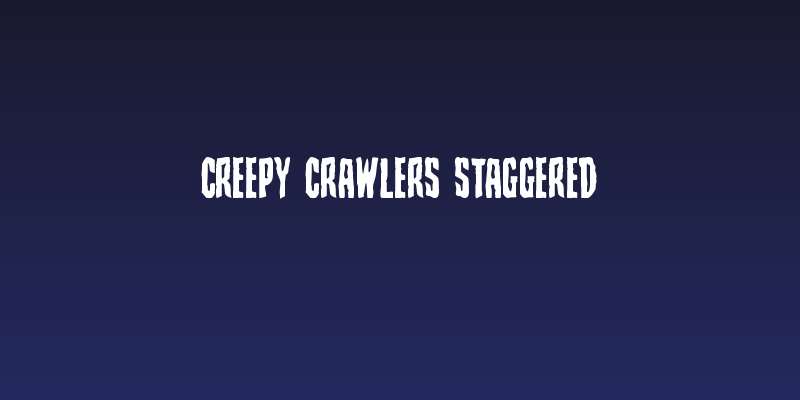 Creepy Crawlers Staggered Social Header