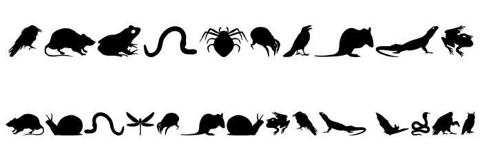 Creepy Crawlies Font OTHER CHARS