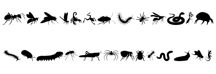 Creepy Crawlies Font LOWERCASE
