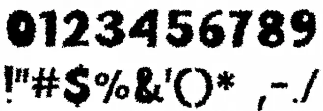 Creepy Fall Schriftart Anderer Schreiben