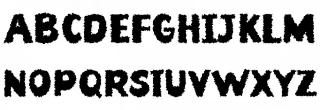 Creepy Fall Schriftart Groß