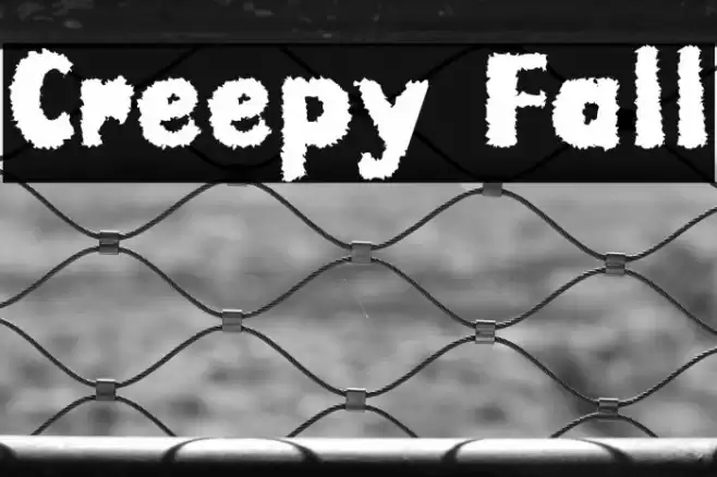 Creepy Fall Font examples