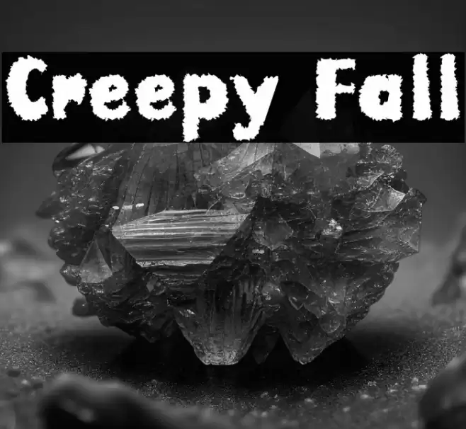 Creepy Fall Font examples
