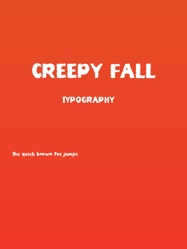 Creepy Fall Poster