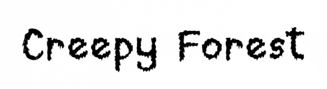 Creepy Forest  font caratteri gratis