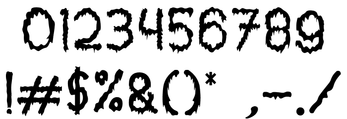 Creepy Forest Font OTHER CHARS
