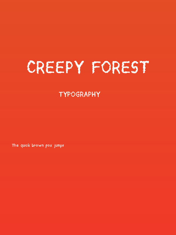 Creepy Forest Poster