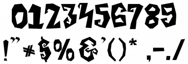 Creepy Garden Personal Use Font OTHER CHARS