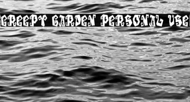 Creepy Garden Personal Use Font examples