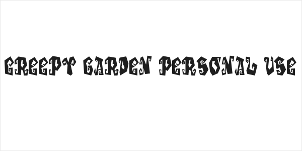 Creepy Garden Personal Use Logo