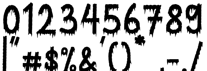 Creepy Ghost Font OTHER CHARS