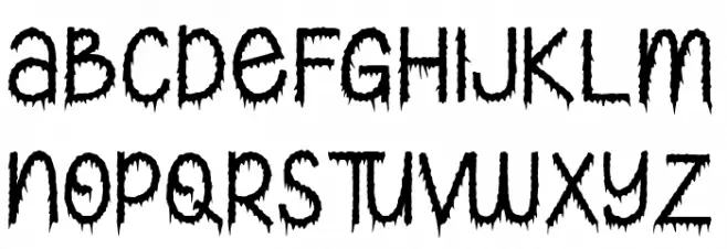 Creepy Ghost Шрифта ВЕРХНИЙ